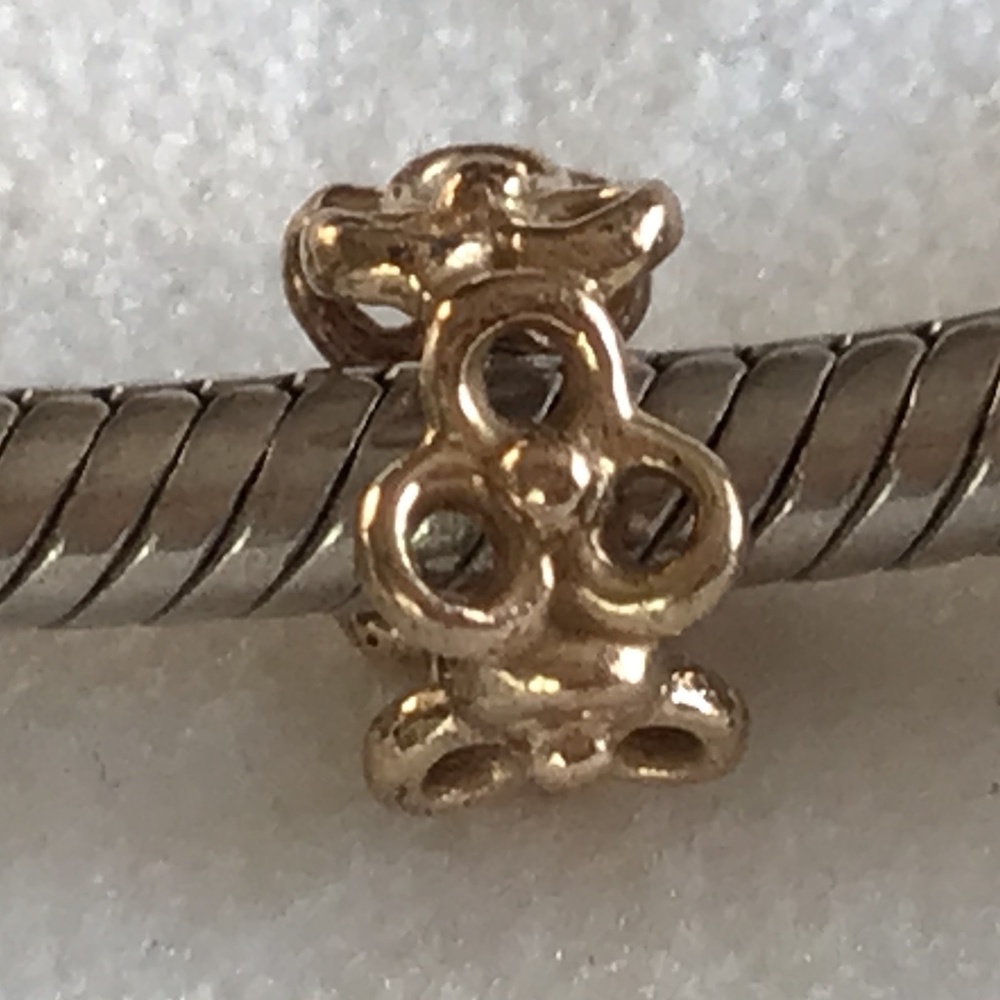 Pandora 14k solid gold spacer